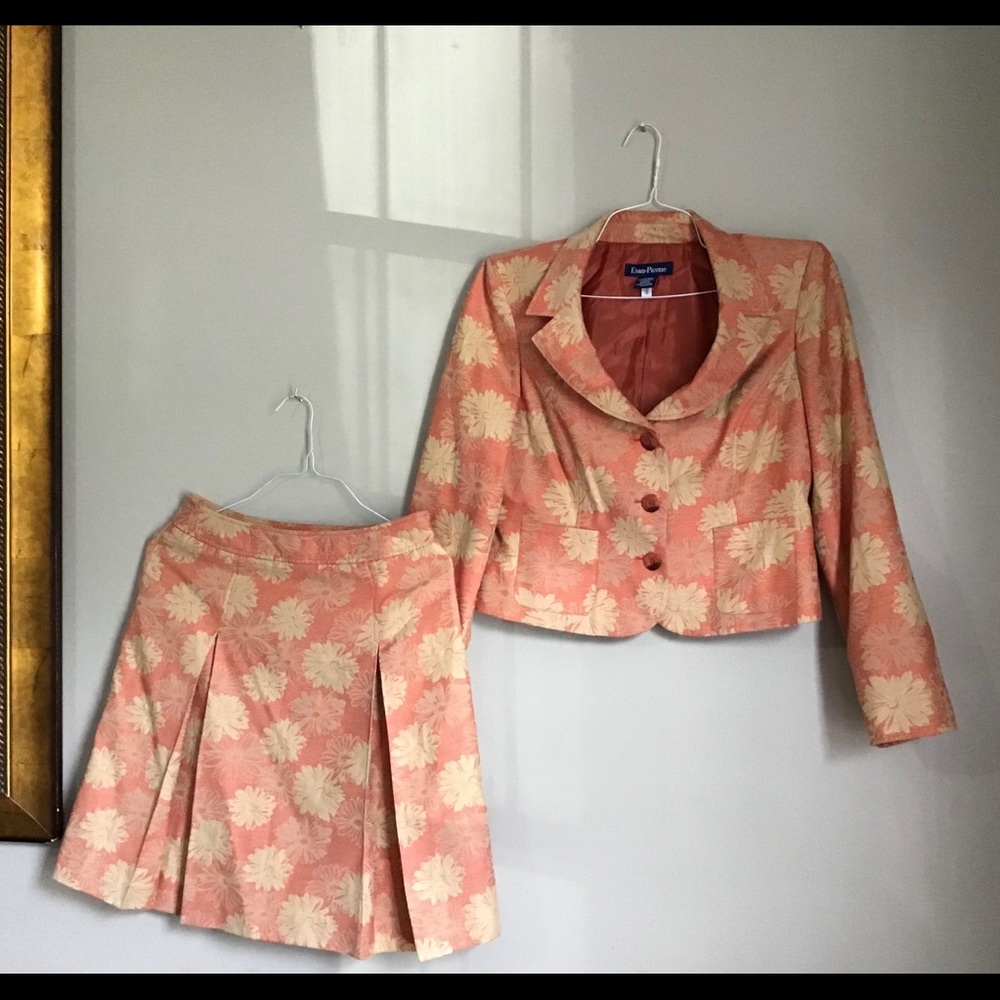 EVAN PICONE orange women’s suit size8